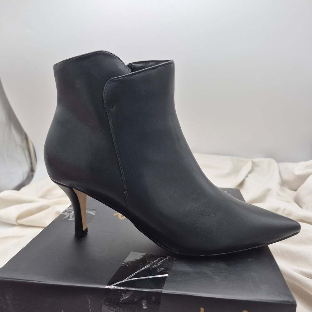 NEW Charles Abra Dress Ankle Boots pointed toe black bootie Women's size 11